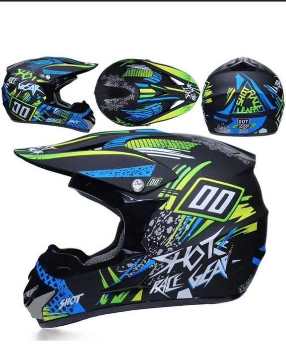 Cască moto copii off-road / cross / enduro, Casca de motocicleta, exterior off-road L sau XL + Ochelari Cadou