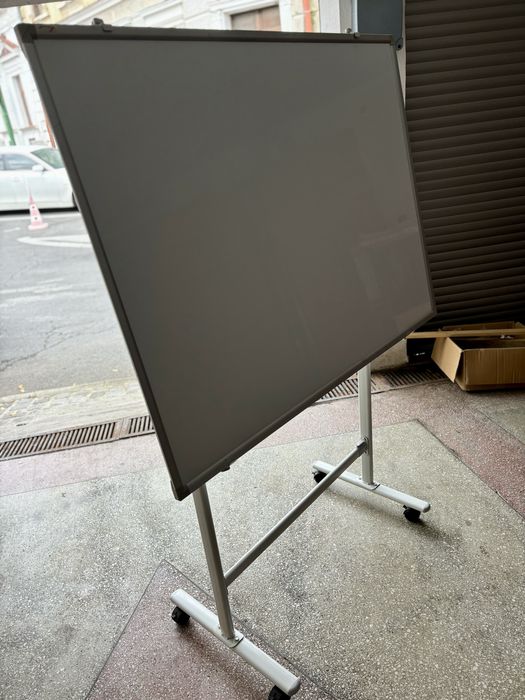 Tabla white board 120x90 cm cu stativ
