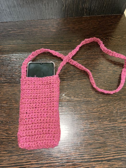 Вязаный   чехол  для телефона