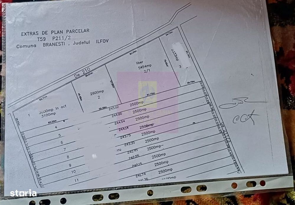 Branesti - Teren 3300 mp vizavi de blocurile Makita