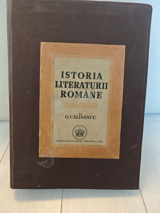 Istoria literaturii de la origini, George Călinescu, 1941, Princeps