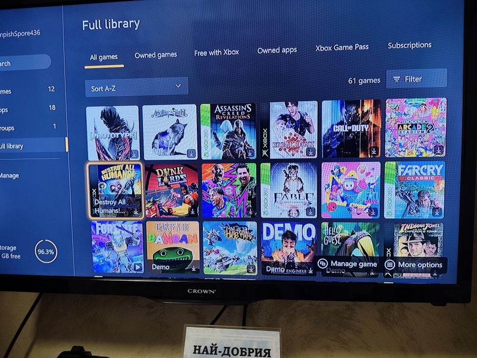 Xbox one с игри.(Два джойстика)