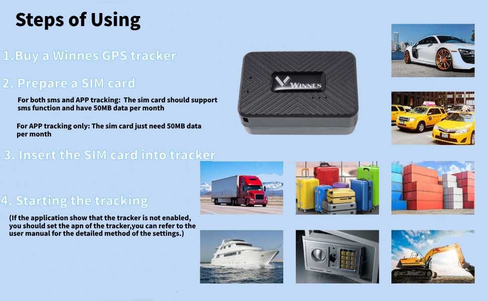 GPS тракер Winnes 4G TK913