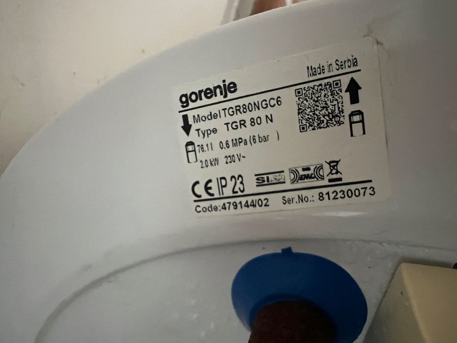 Boiler electric Gorenje 80L