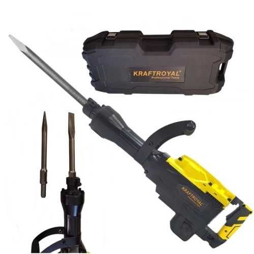 Професионален електрически къртач 3800W в куфар с колела KraftRoyal