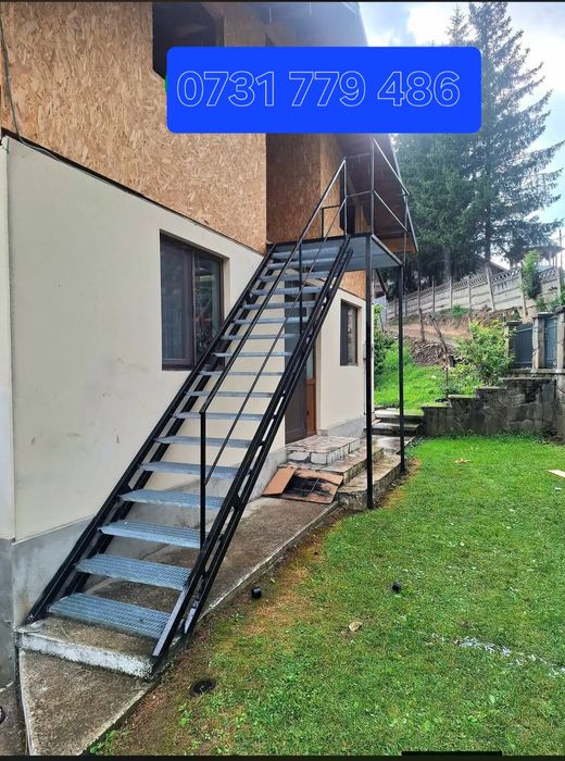 Scări zincate metalice
