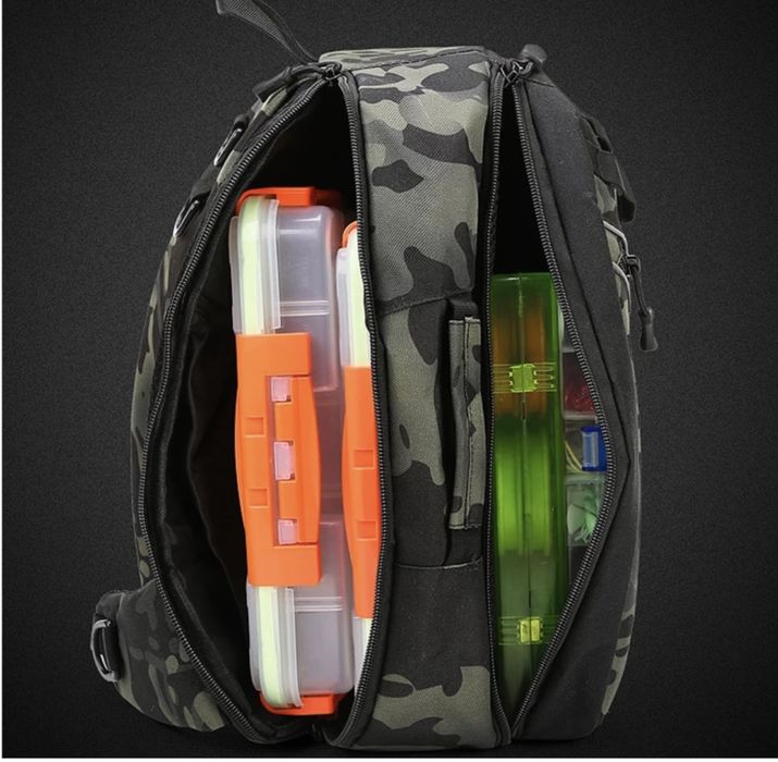 мъжка чанта за спининг Daiwа джобове за риболовни принадлежности