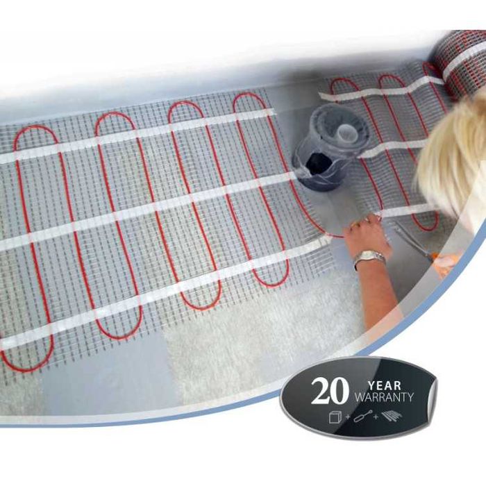 Нагревателна рогозка Devi за подово отопление 10 м2  1500W DEVIheat