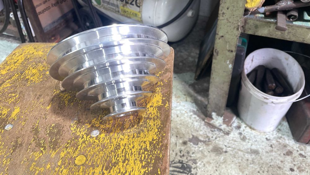 шкив алюминиевый новый