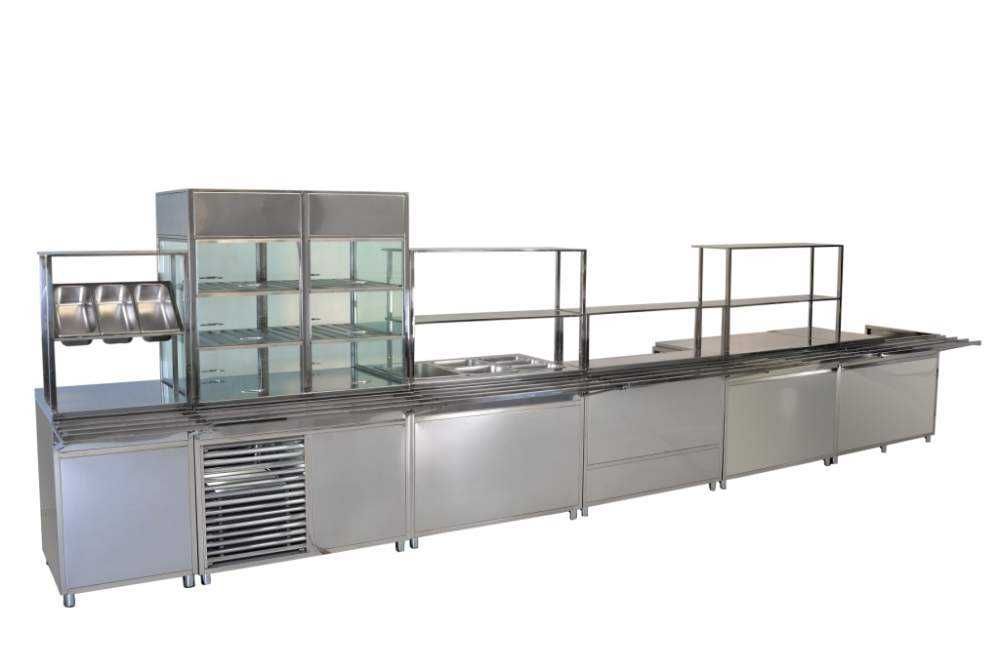 Прилавок тепловой для общепита под заказ