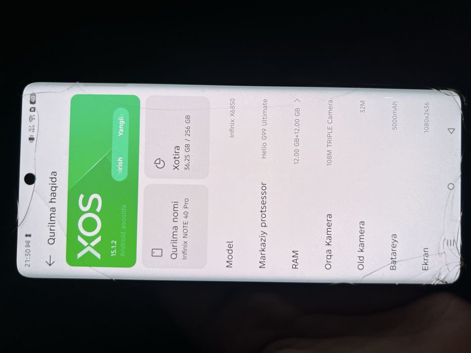 Infinix note 40 pro