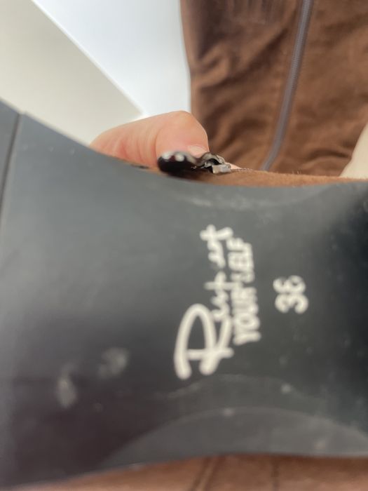 Сапоги натуральная замша