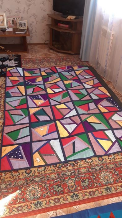 Плед ручнойработы на синтепоне