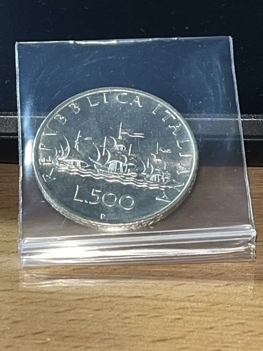 Италия 500 лир (серебро)