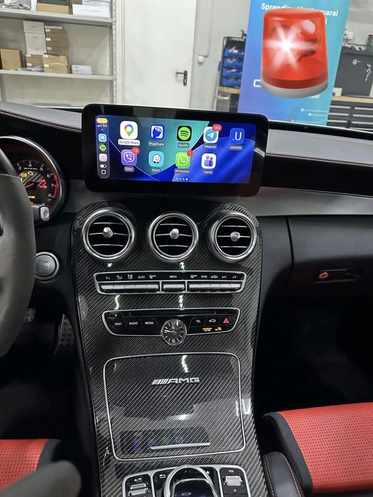 W205 навигация фейс glc c face navi Carplay android auto ntg5