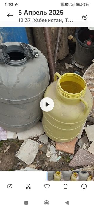 Сотилади 200 литрли бочкалар