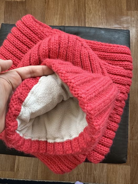 Шапка со снудом для девочек (6-9 лет)