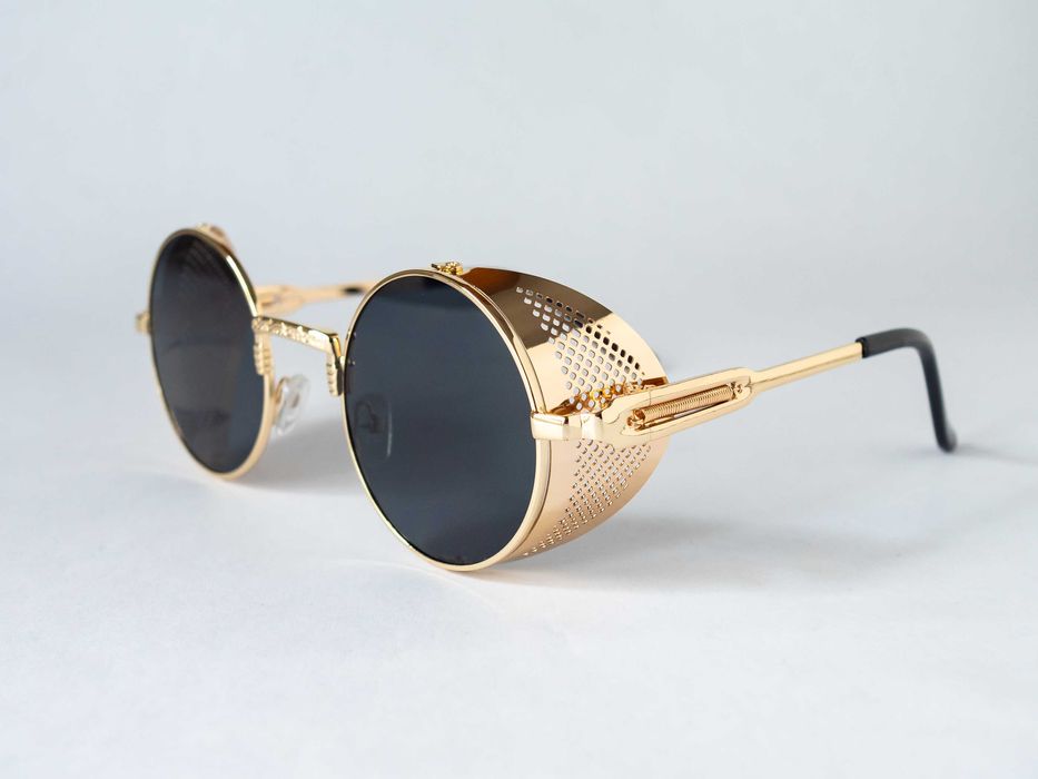 Ochelari de soare Rotunzi, vintage, retro, steampunk cyberpunk UV400