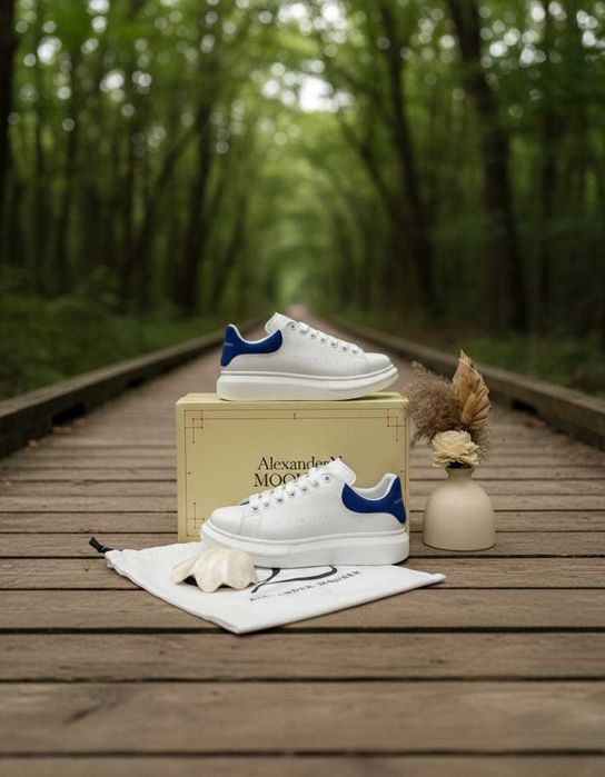 Adidasi Alexander Mc Q u e e n Albastru Catifea