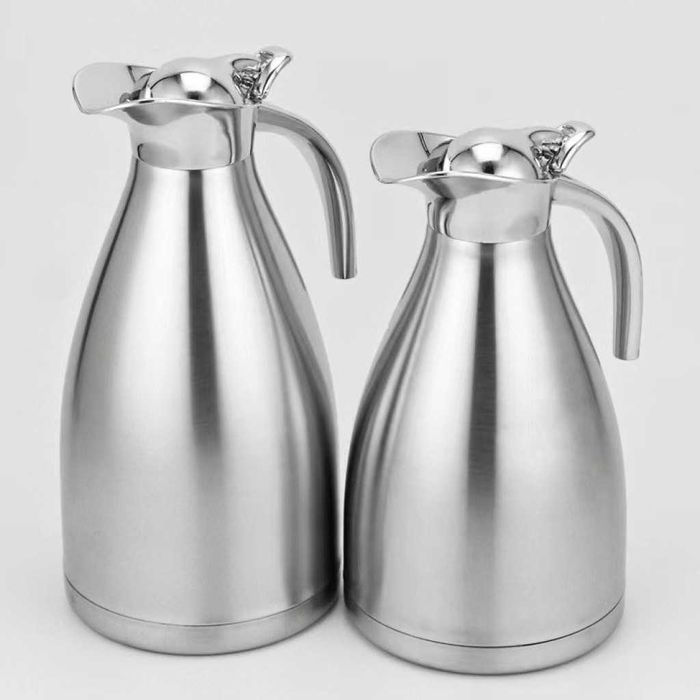 Комплект от 2 термоса Cheffinger 1L + 1.5L сребрист чайник