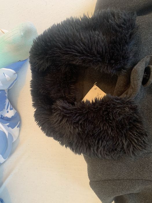 Palton super calduros elegant cu blanita