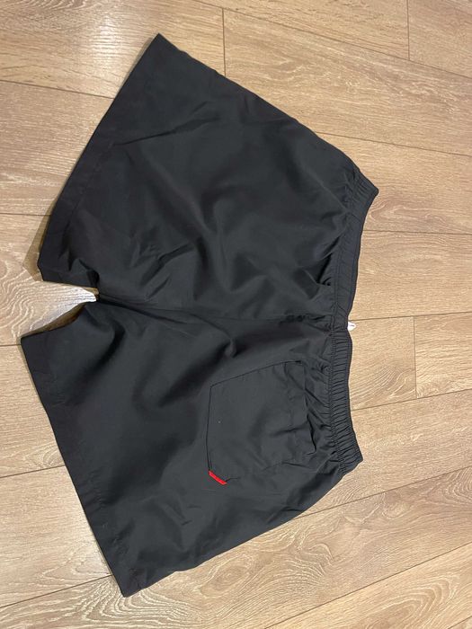 HUGO BOSS, Оригинални Плувни шорти, черни с бял надпис, размер: М