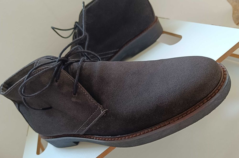 Ghete chukka desert 45 premium Vera Pelle Italy piele naturala moale