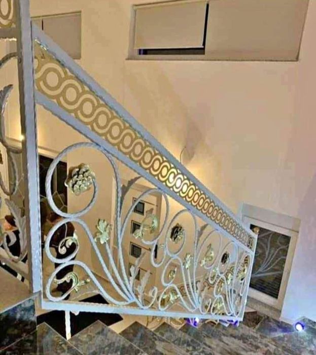 Balustrada din fier forjat brut turnat