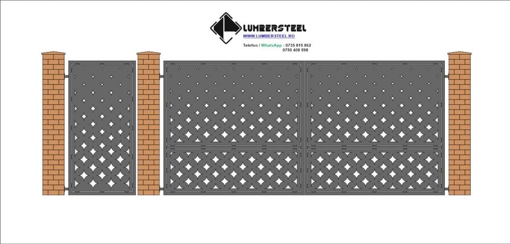 Porti garduri panouri de gard orice model tabla debitata