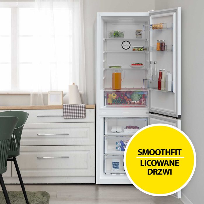 Нов инверторен хладилник с фризер BEKO b300 B3RCNA404HXB No Frost HarvestFresh AeroFlow 203.5 см