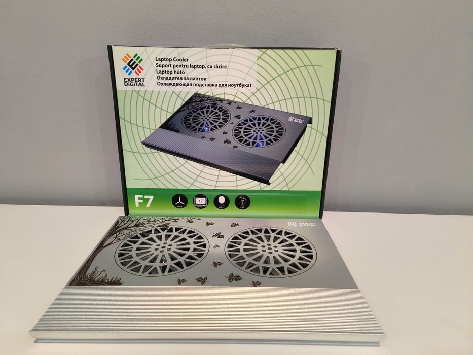 Cooler laptop aluminiu Expert Digital F7 17” – NOU, SIGILAT
