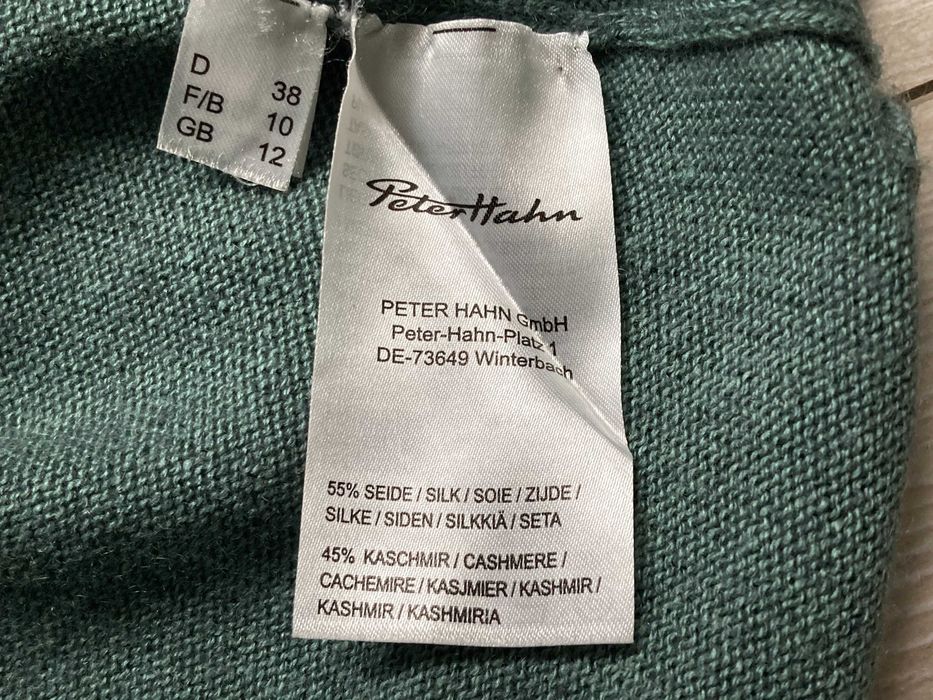 Peter Hahn коприна и кашмир cashmere пуловер кашмирен копринен 38