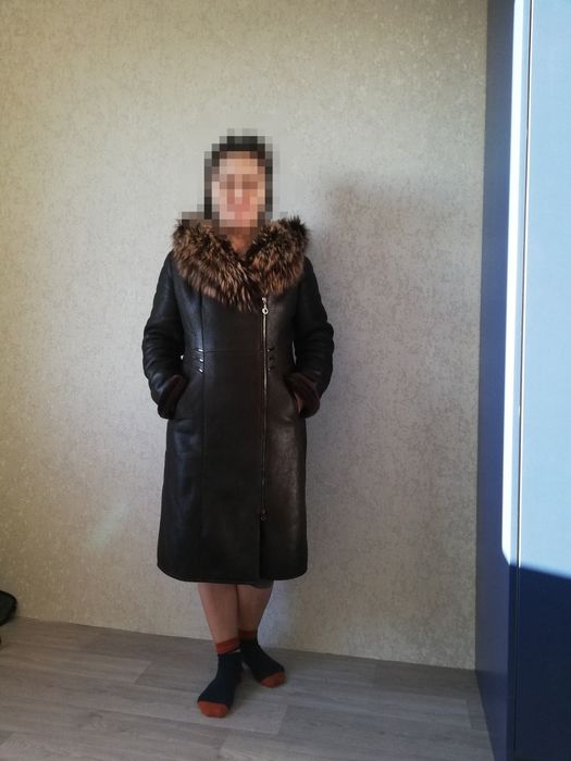 Продам кожаную дубленку