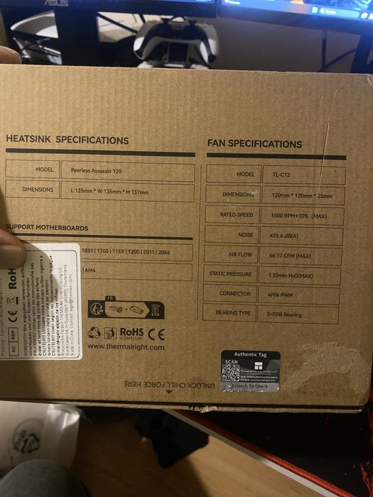 Охладител за компютър peerless assassin120