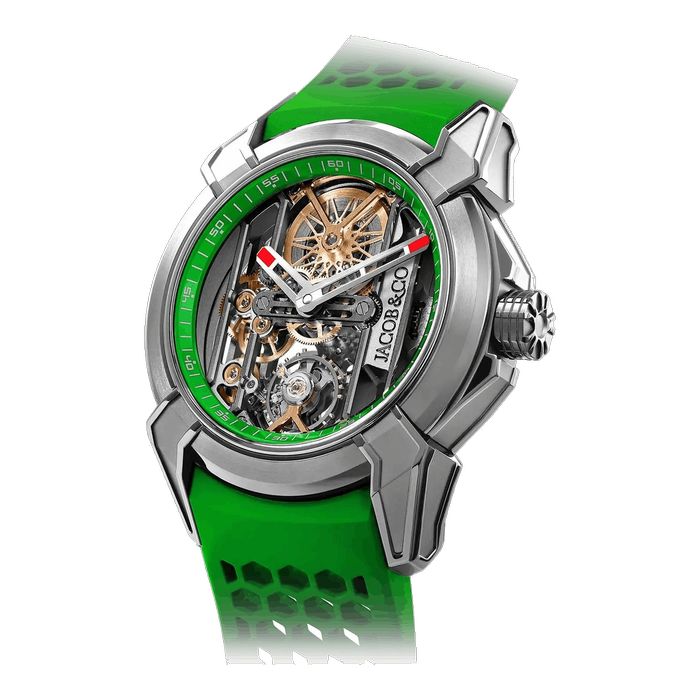 Jacob & Co Epic X Skeleton Titanium Green