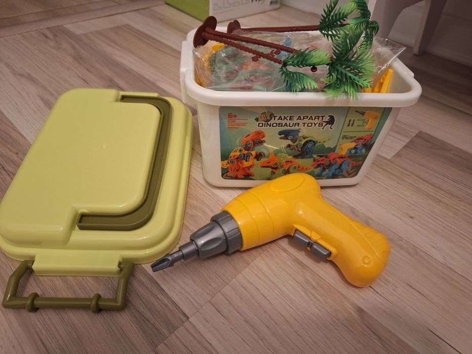Set de asamblare dinozauri pentru copii, Vaxiuja, Cu cutie de depozita