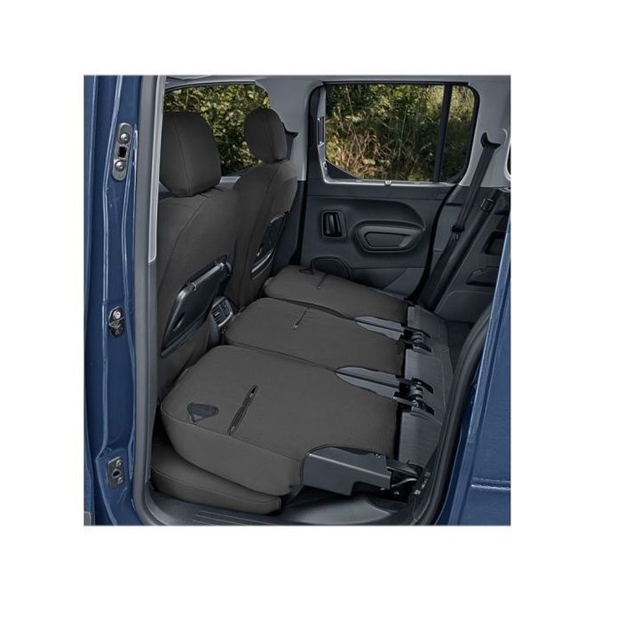 Set huse scaune auto Kegel Tailor Made pentru Peugeot Rifter, Partner Van dupa 2019, Citroen Berlingo 3 dupa 2019, Opel Combo E dupa 2019, Toyota Proace City, fata + spate, 3 scaune spate individuale