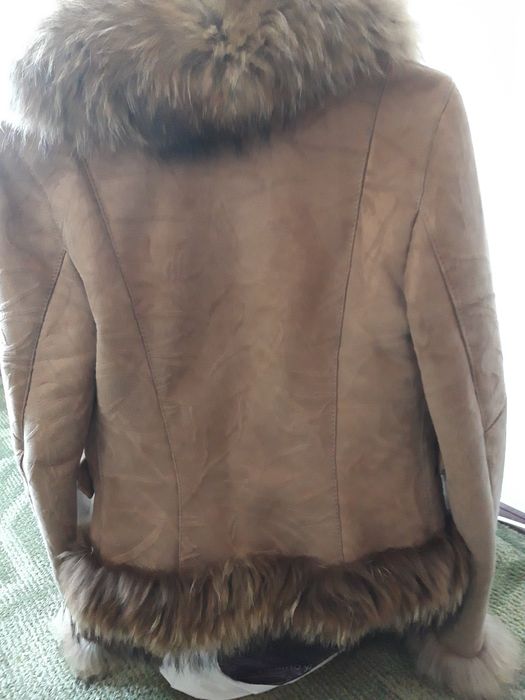 Дамски кожух , естествена кожа