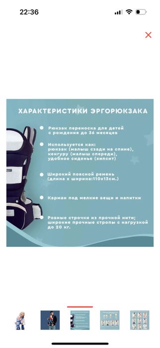 Хипсит эргорюкзак