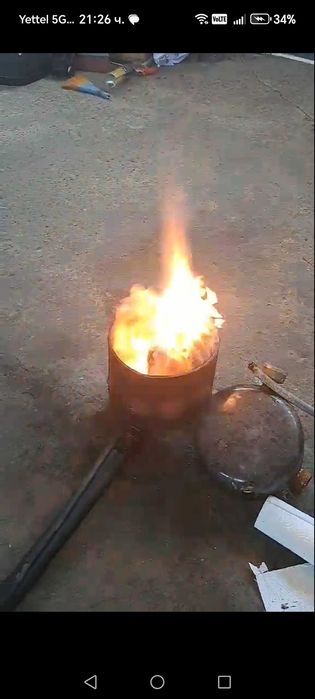 Печка на отработено масло