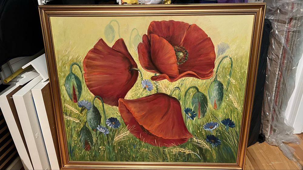 Tabloul cu maci 110*90 cm