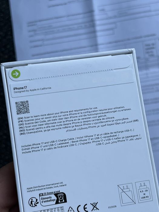 NOU   iPhone 17, 256GB, Black, Liber (SIGILAT) Factura !!!