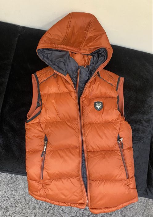 Пухен елек оранжев