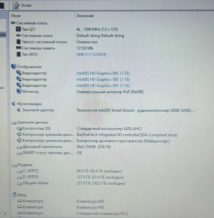 Продам ноутбук HYDRA