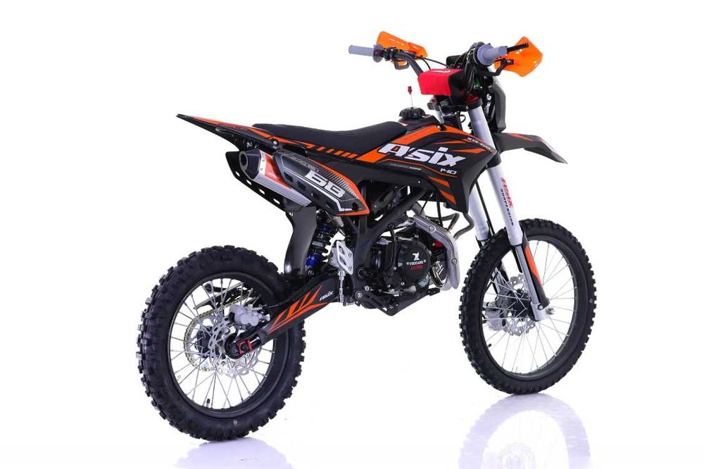 Motocicleta Enduro/Cross Asix XB68, 140cc, 4T,19"/16 negru/portocaliu