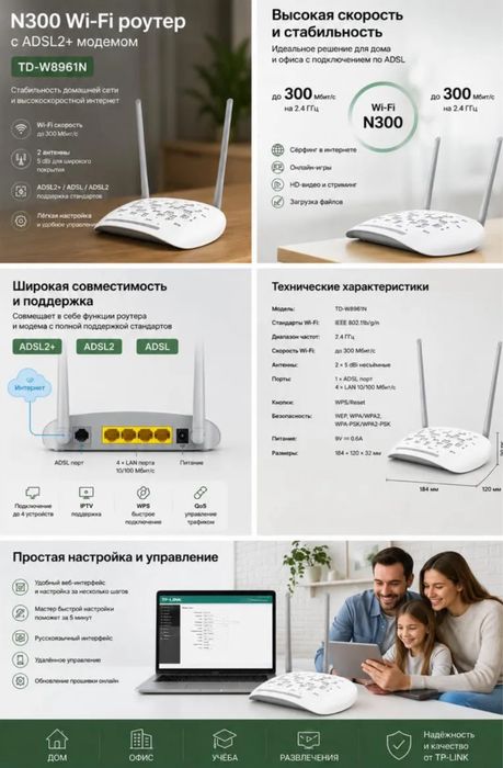 Модем Adsl tp link