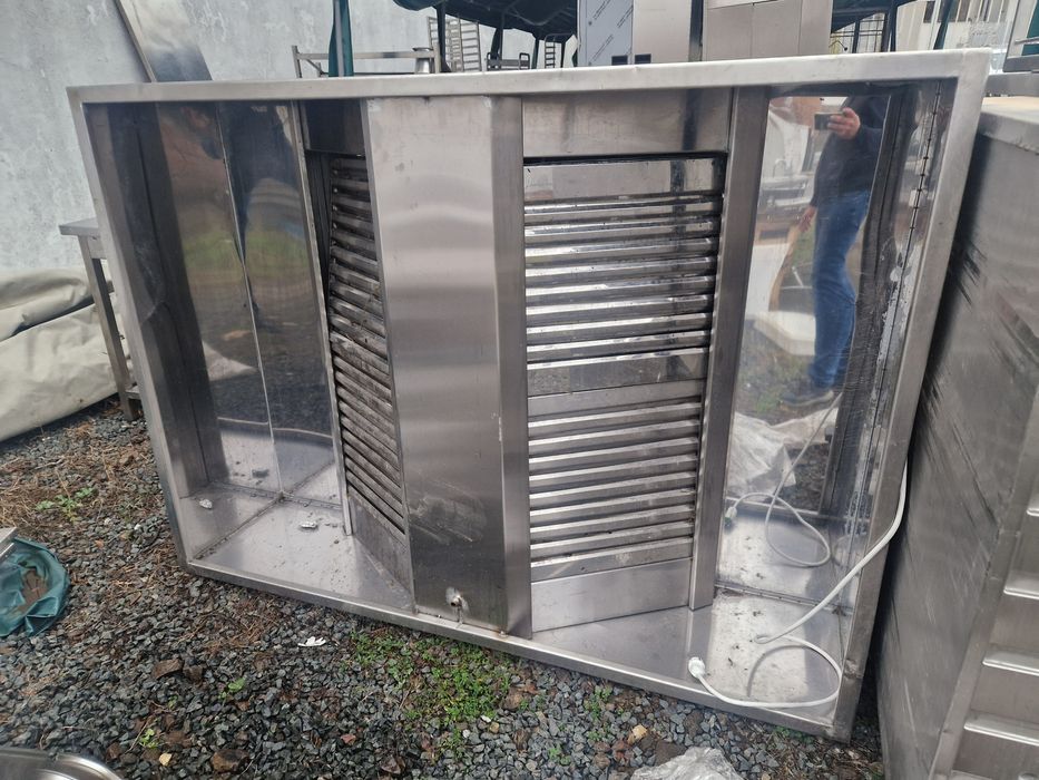 Hota inox cu filtre, plite electrice la 380v