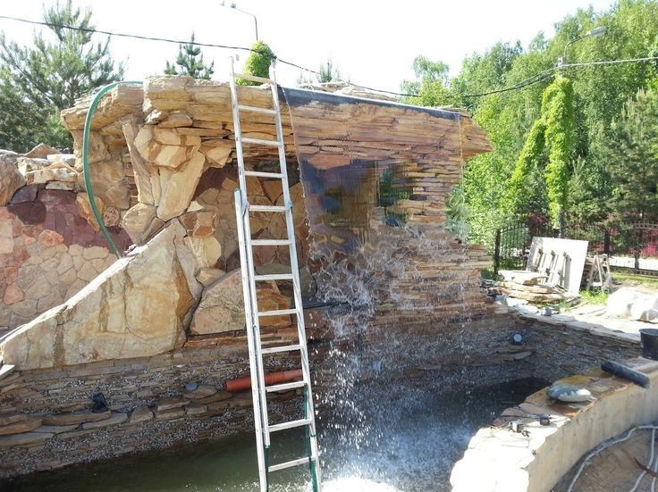 Водопады скала sharshara vodopad