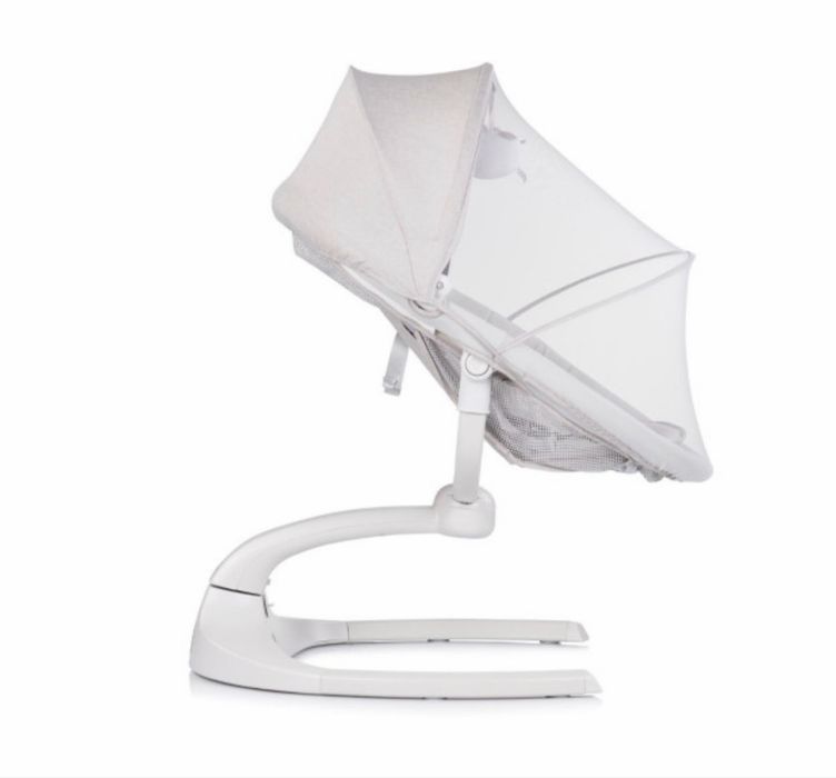 CHIPOLINO Електрическа бебешка люлка - шезлонг E-SWAY ГРАНИТ