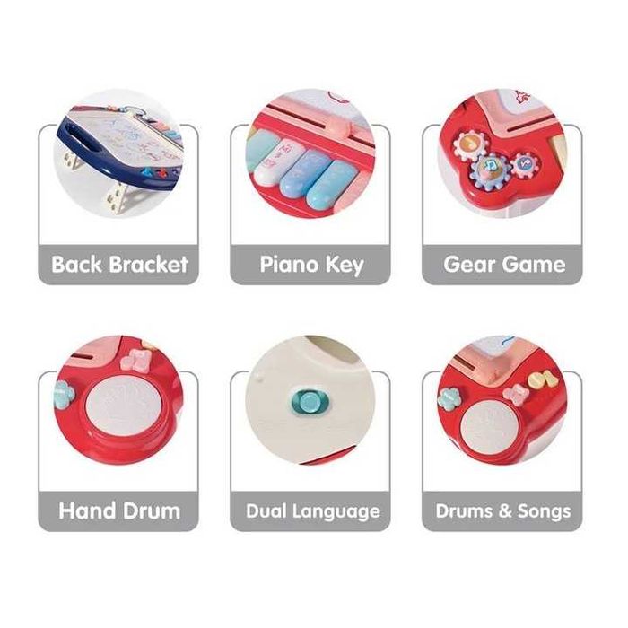 Tablita Multifunctionala de Scris Magnetica, cu Clapete, Toba cu Lumin